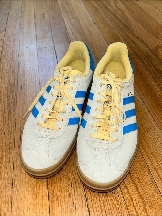adidas Shoes - Blue and Yellow Adidas Gazelle
